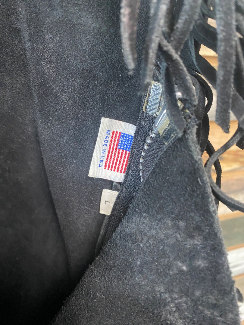 USED  Ladies Western Chaps Small Black