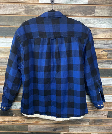 USED Red Head Fleece Lined Jacket L Navy/Plaid