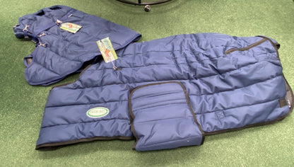 USED Country Pride Heavy Weight Blanket and Hood 76" Navy