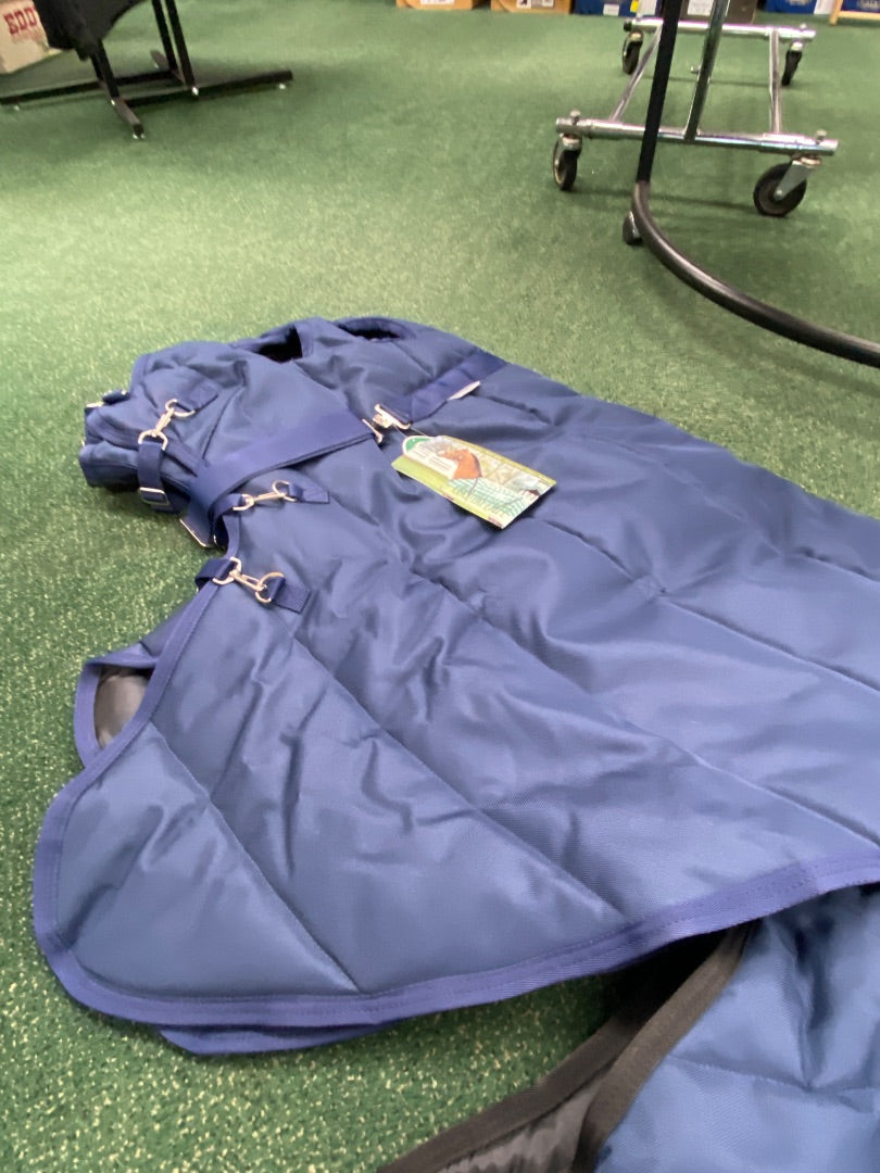 USED Country Pride Heavy Weight Blanket and Hood 76" Navy