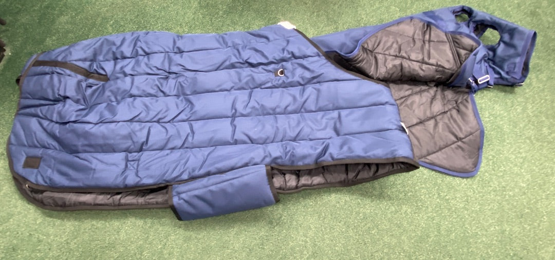 USED Country Pride Heavy Weight Blanket and Hood 76" Navy