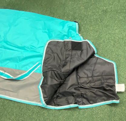 USED Jeffers Turnout Blanket 240g 78" Teal