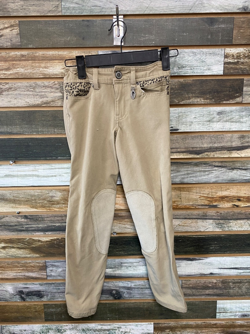 USED Irideon Knee Patch Breeches Small Tan