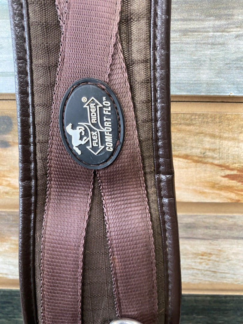 USED Flex Rider English Girth Neoprene 56" Brown