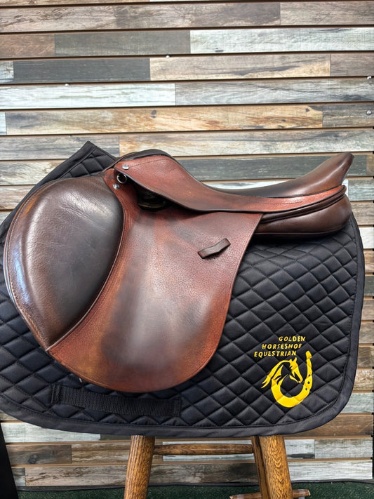 USED Loxley English Jump Saddle 17" Brown