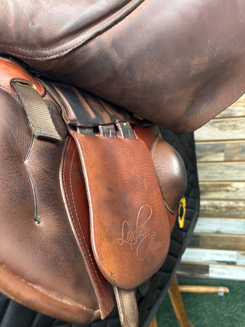 USED Loxley English Jump Saddle 17" Brown