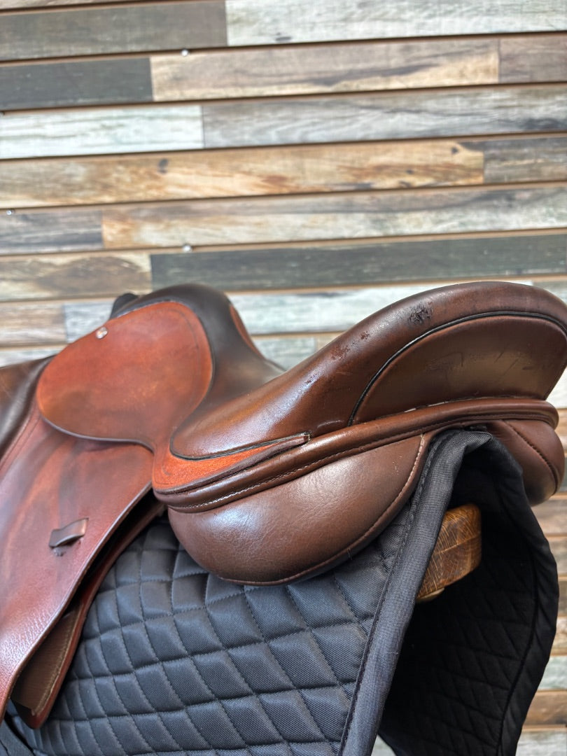 USED Loxley English Jump Saddle 17" Brown