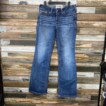 USED Ariat Ladies Western Jeans Boot Cut 29R Denim
