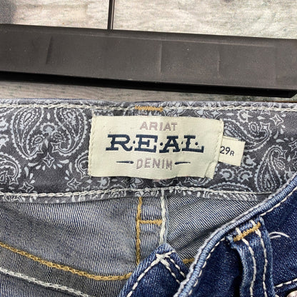 USED Ariat Ladies Western Jeans Boot Cut 29R Denim