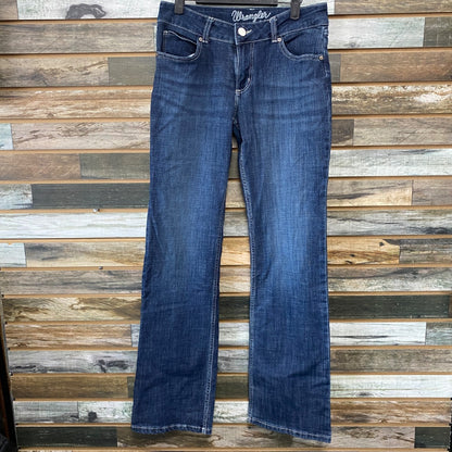 USED Wrangler Ladies Western Jeans Boot Cut 5 x 32 Denim