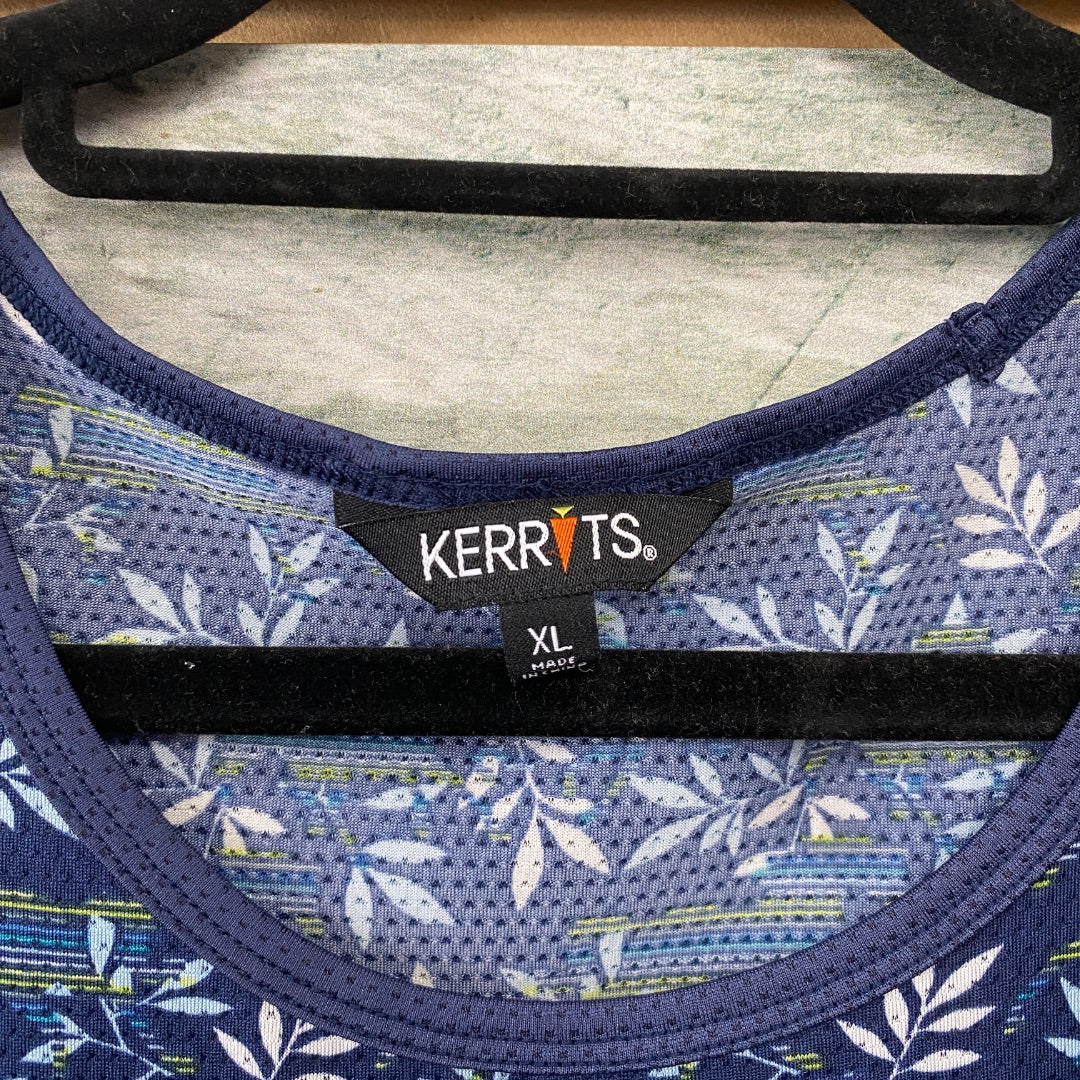 USED Kerrits Ladies English Tank Top XL Navy Floral