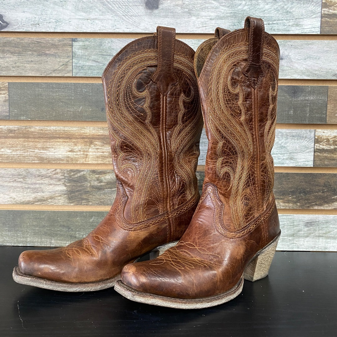 USED Ariat Ladies Western Boot 8B Brown