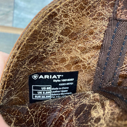 USED Ariat Ladies Western Boot 8B Brown