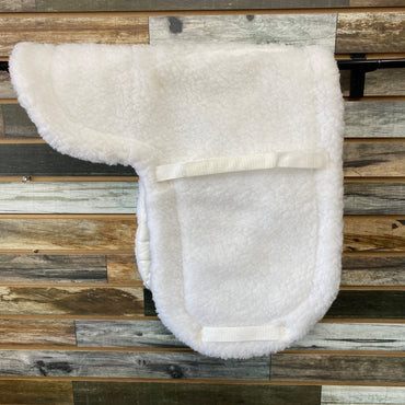 USED Stateline Tack Dressage Quilted Fleece Pad 21"x21" White
