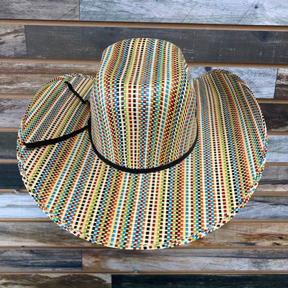 USED Ariat Straw Hat Small Multicolor