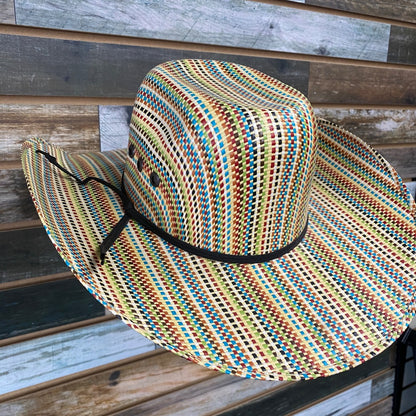 USED Ariat Straw Hat Small Multicolor