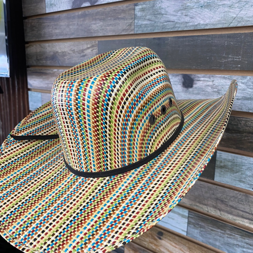 USED Ariat Straw Hat Small Multicolor