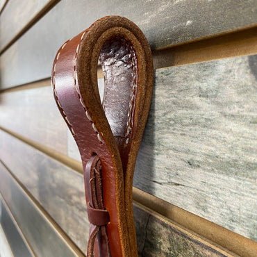 USED (New) Cuttin Up Tack Off Billet Bridle Leather Reinforced 19" Medium Oil