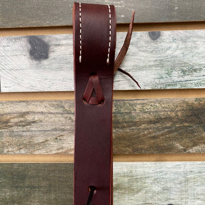 USED (New) Cuttin Up Tack Off Billet Latigo Reinforced 19” Dark OIl