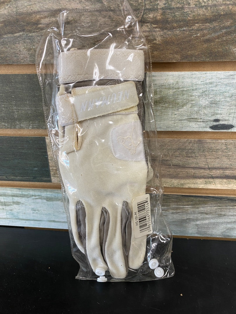 USED Neuman Ladies English Riding gloves Medium White