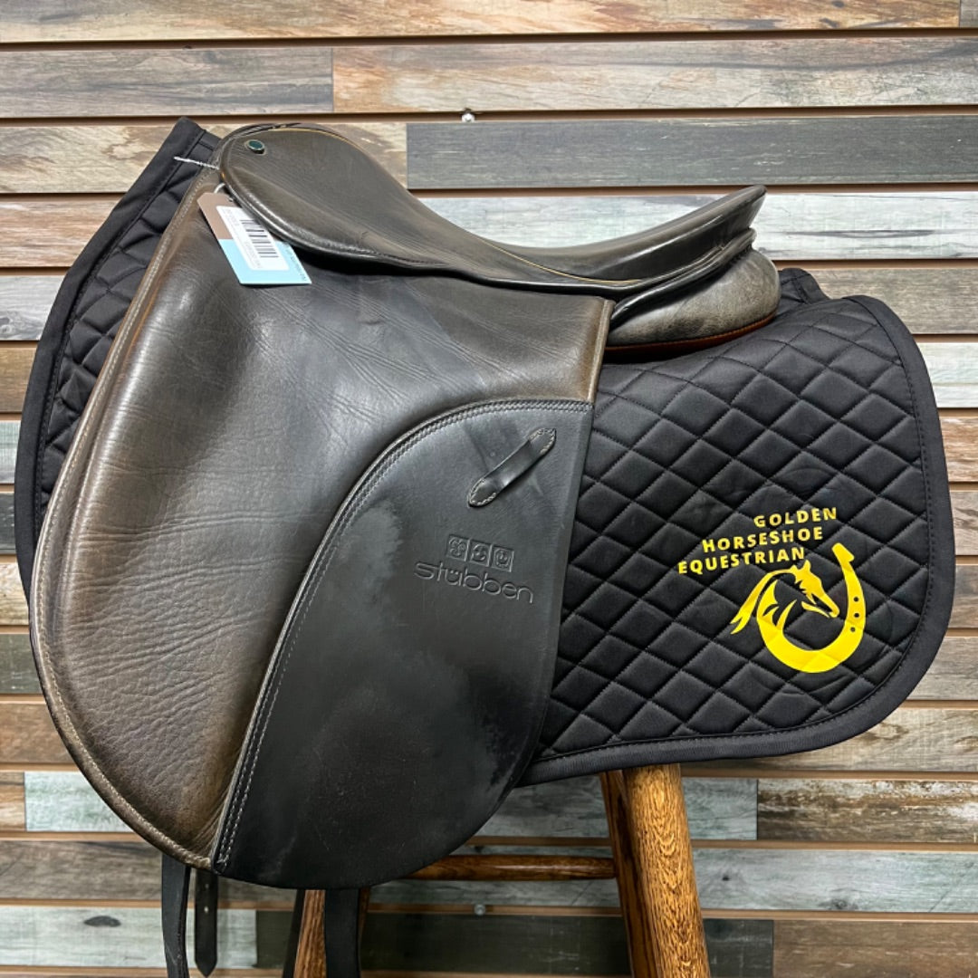 USED Stubben Dressage Saddle with Narrow Gullet 17” Dark Brown