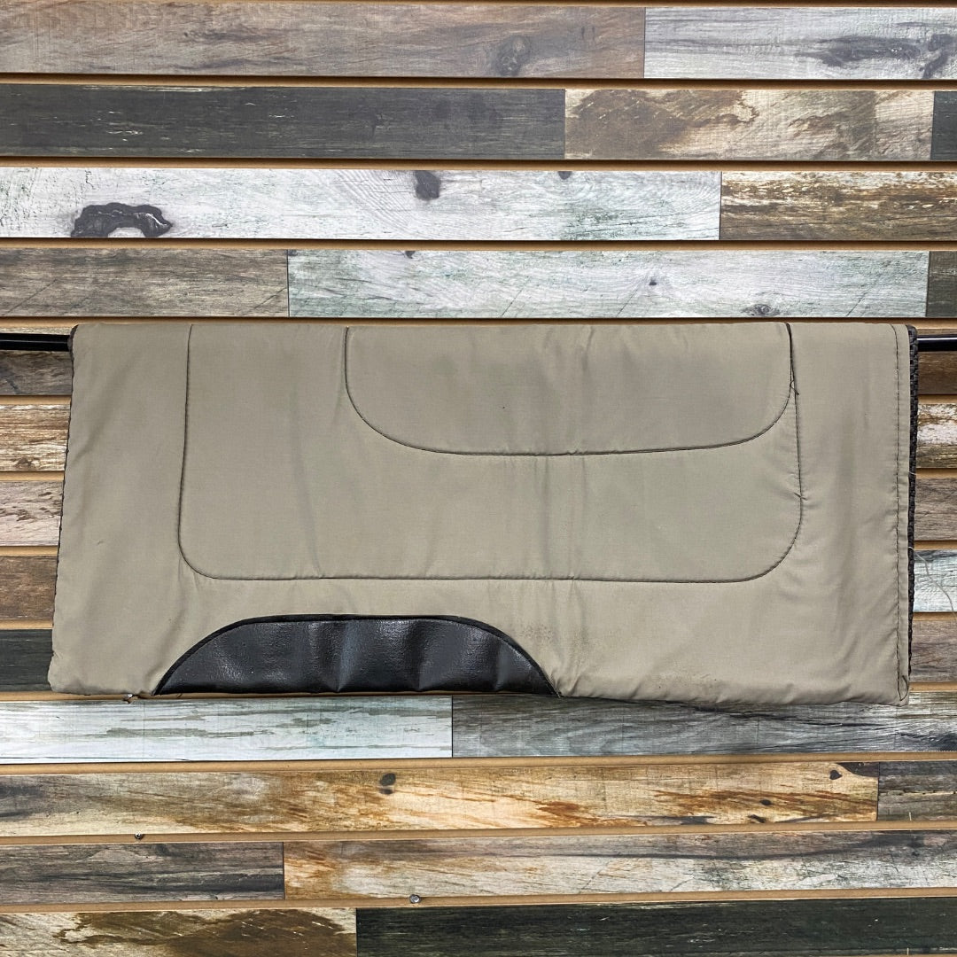 USED Warm Grey Western Saddle Pad