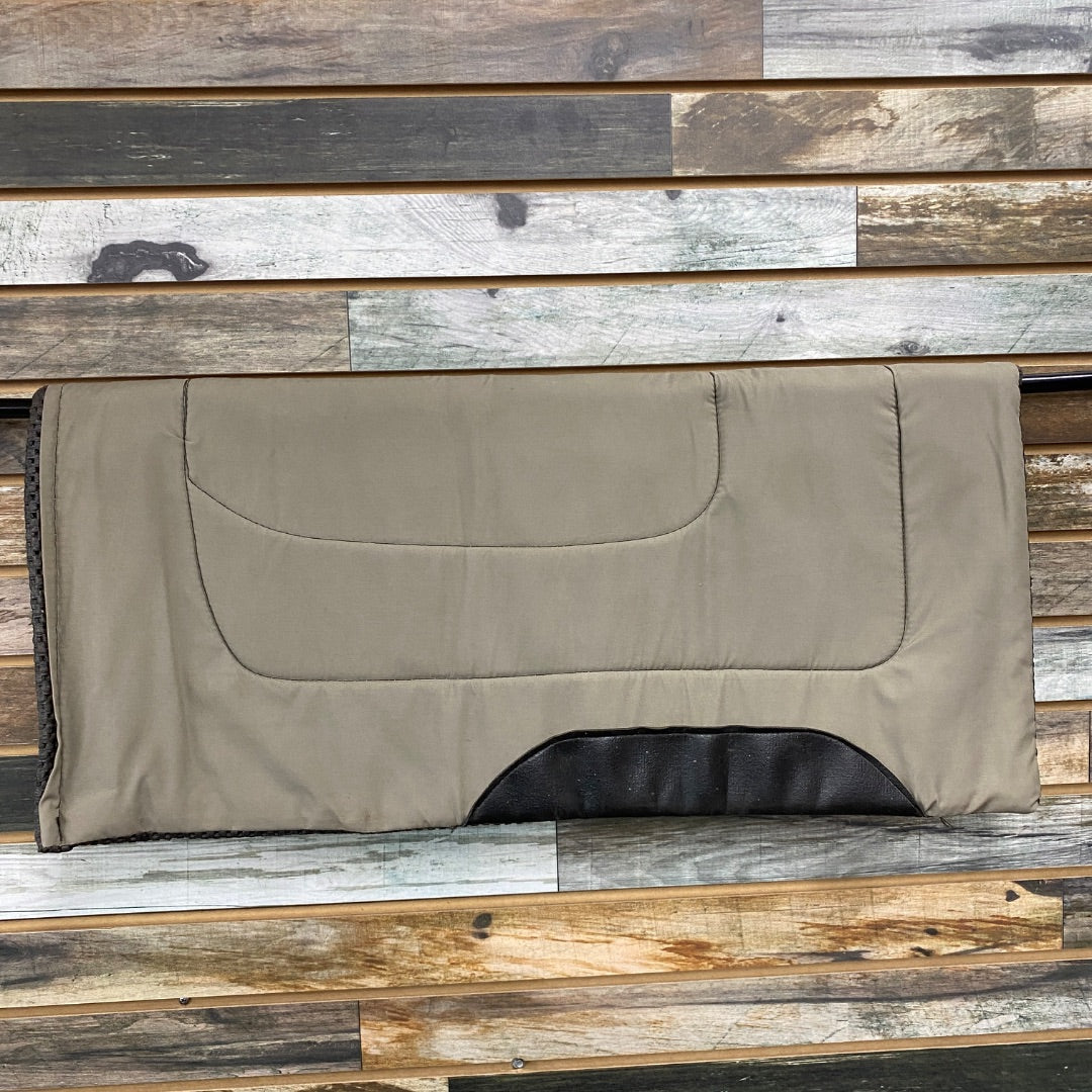 USED Warm Grey Western Saddle Pad