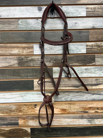 USED CWD Anatomical Fancy Stitched Figure 8 Bridle | Size 2 (Cob)