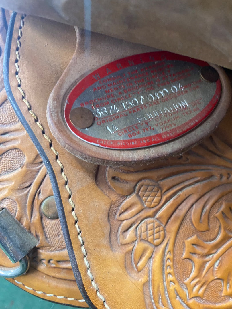 USED Circle Y Western Pleasure Saddle 15" Seat | 7.5" Gullet
