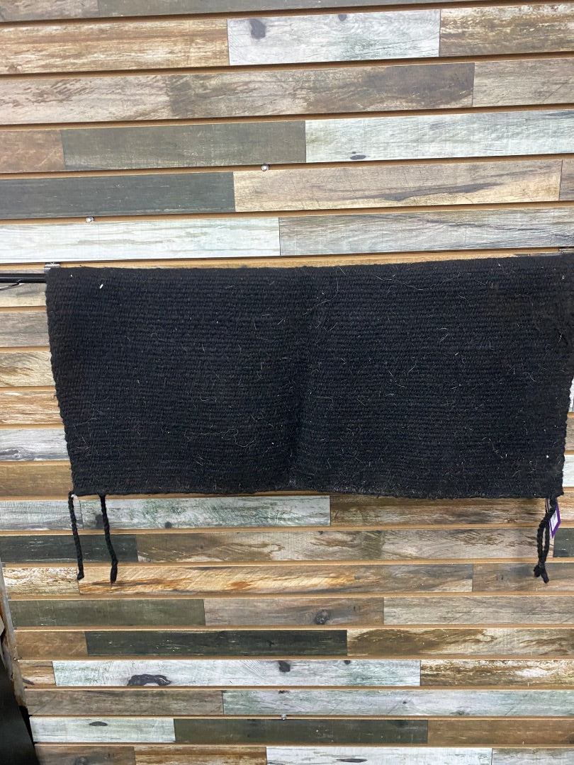 USED Black Wool Saddle Blanket