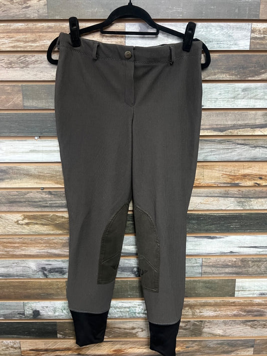 USED TuffRider Ribbed Breeches 32 Grey