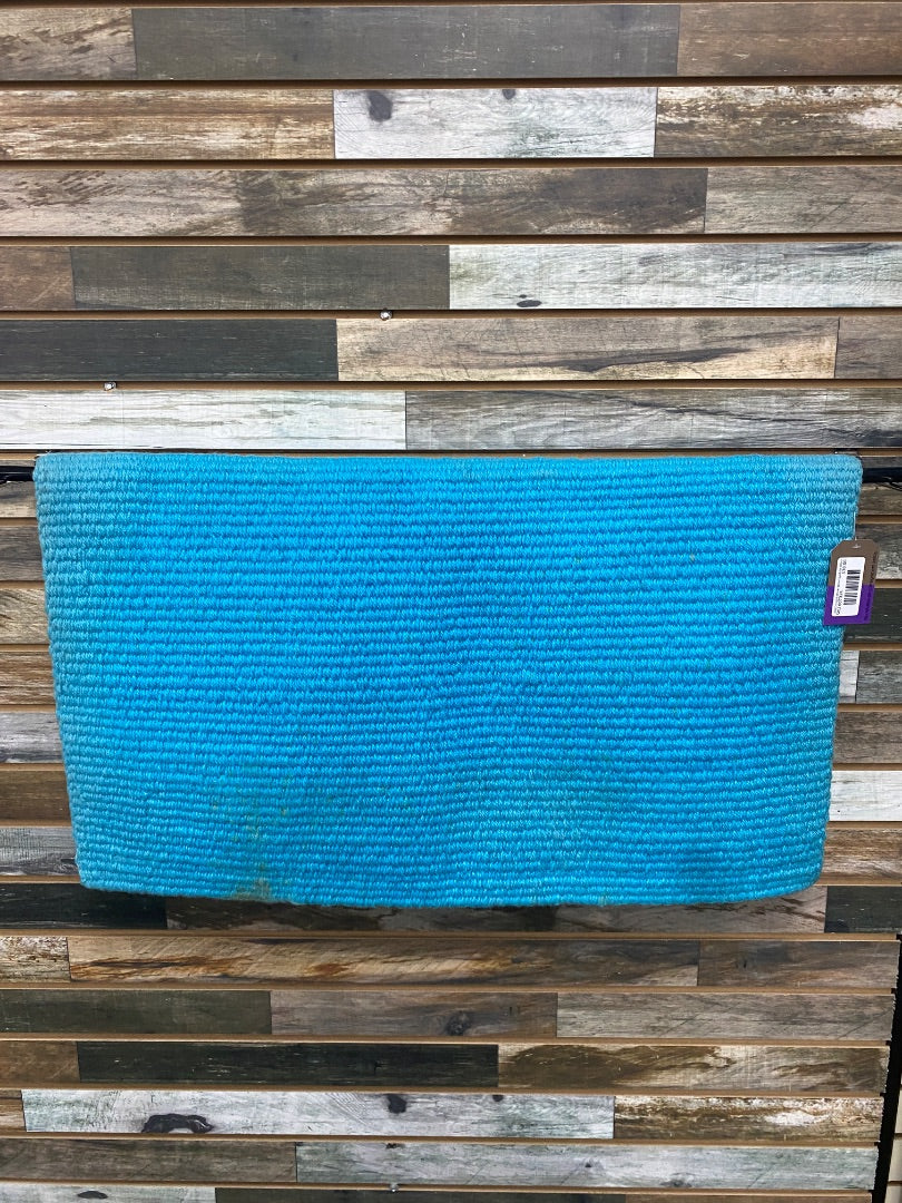 USED Light Blue Wool Saddle Blanket