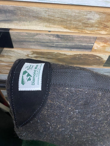 USED Diamond Wool Western Saddle Pad  Black