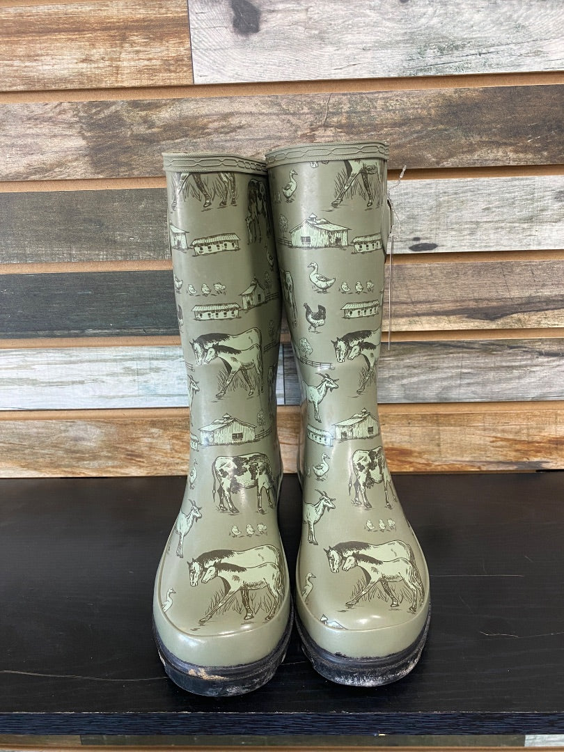 USED Blue Mountain Ladies Muck Boots Womens 8 Sage