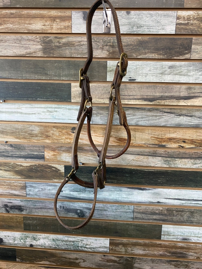 USED  Stiched Leather Halter