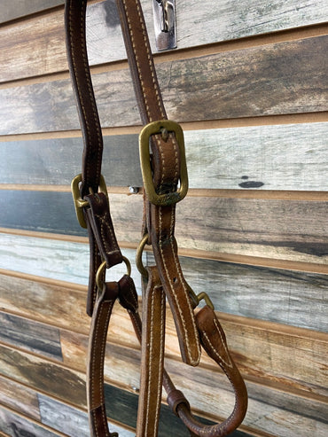 USED  Stiched Leather Halter