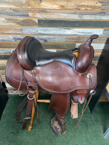 USED Circle Y Flex 2 Trail Saddle 16" Walnut