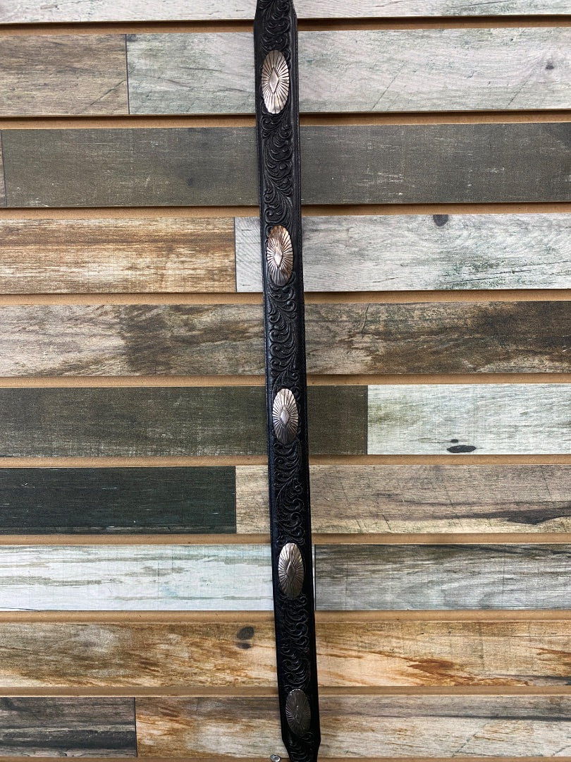 USED REI Youth Western Belt with Conchos Large Black