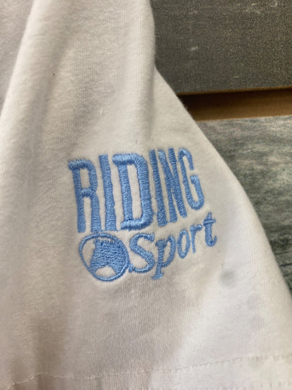 USED Riding Sport Youth English Riding top Medium White