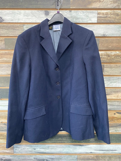 USED Devon-Aire Concour Elite Show Jacket 14 Navy Blue