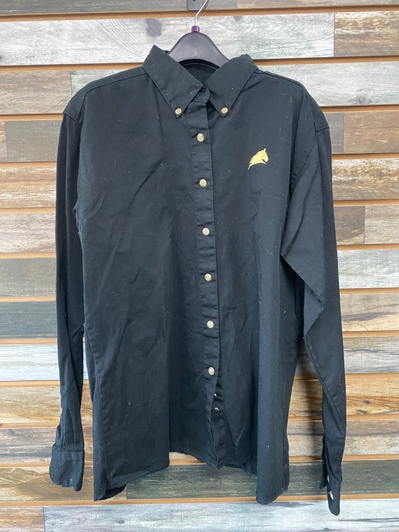 USED Blue Generation Western Button Down Shirt Small Black