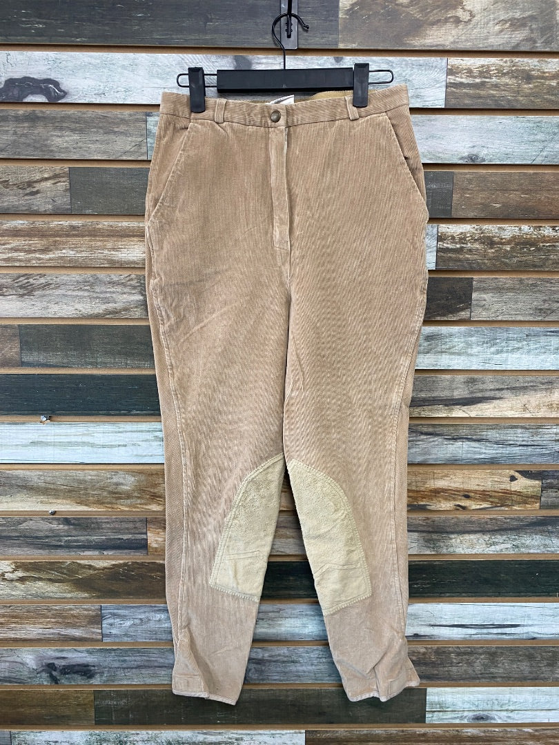 USED Triumph Knee Patch Breeches 28L Tan