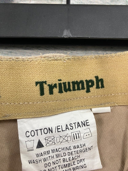 USED Triumph Knee Patch Breeches 28L Tan
