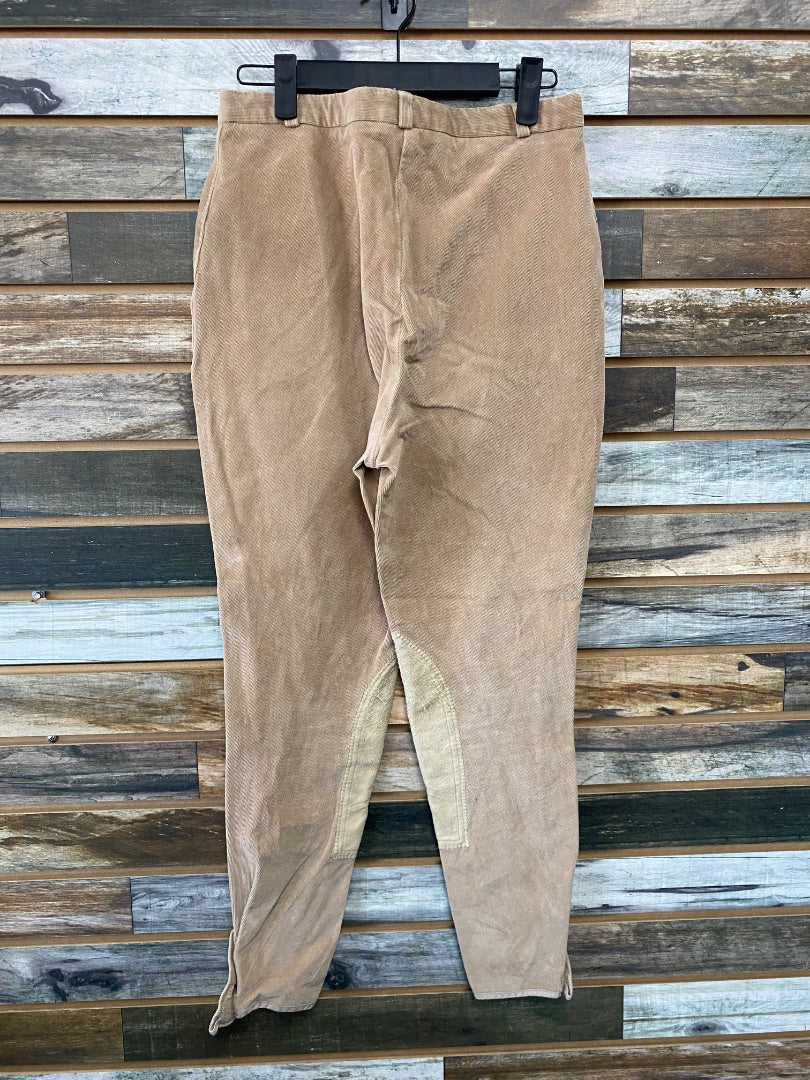 USED Triumph Knee Patch Breeches 28L Tan