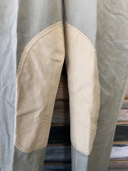USED Grand Prix Knee Patch Breeches 28L Tan