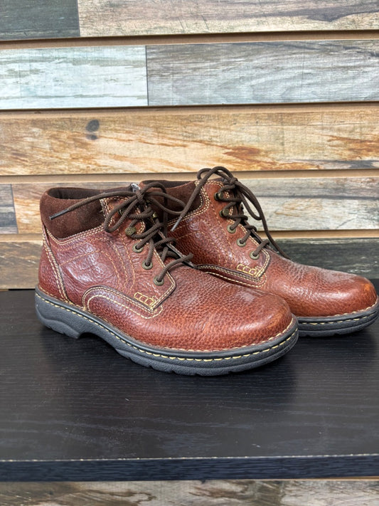 USED Ariat Performer Pebble Leather Boots 9.5 Dark Brown