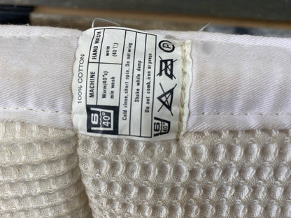 USED  Dressage Pad Horse Waffle Knit | White with Black Trim