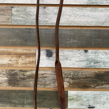 USED  Thick to Thin Barrel Reins  Dark Oil