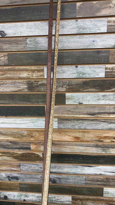 USED  Western Reins  Gold Sparkles