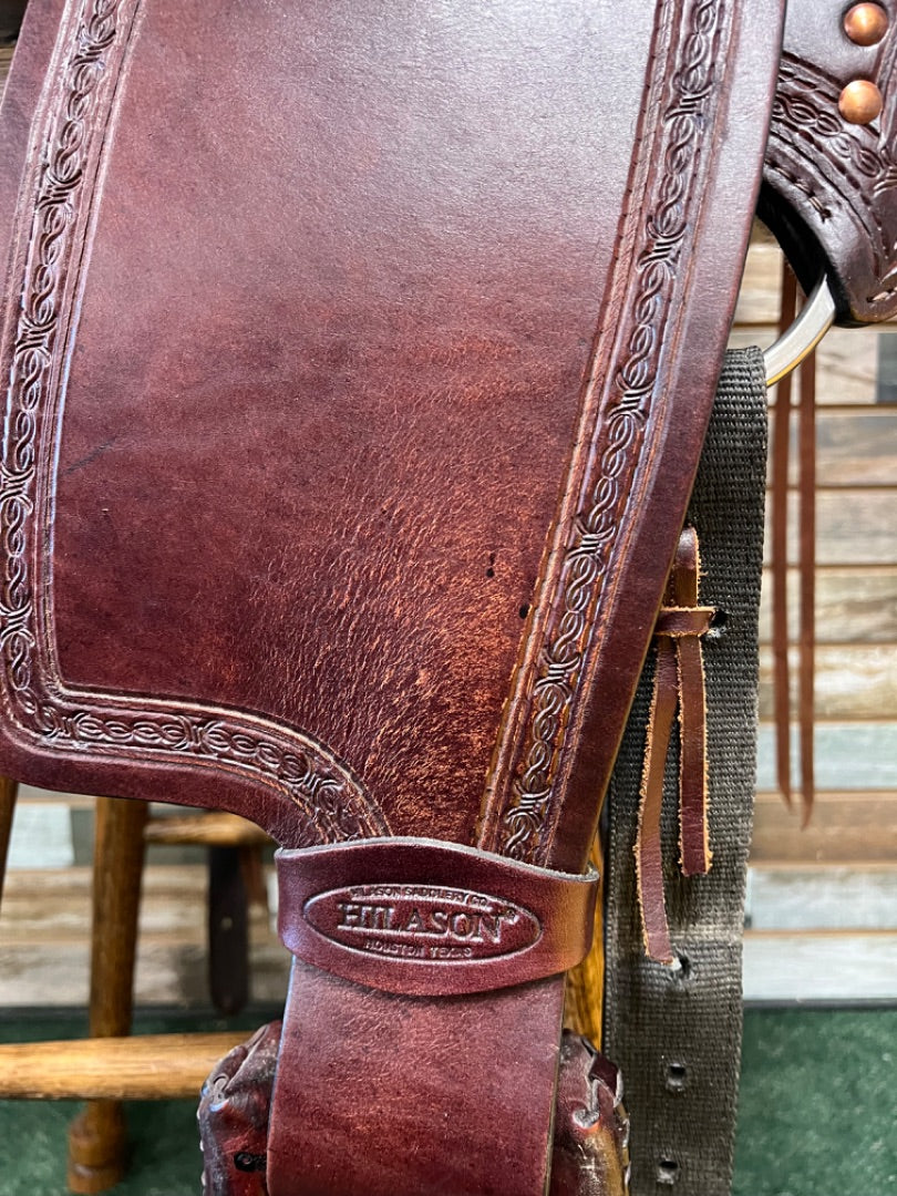 USED Hilason Gaited Flex Tree Saddle 16" Burgundy